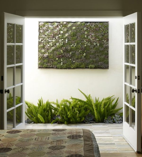 install indoor plant wall idea