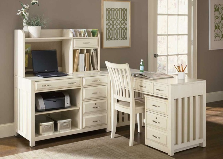 contemporary interior furniture white wood printer