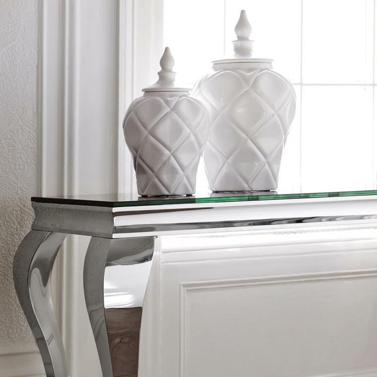 interior decoration console glass