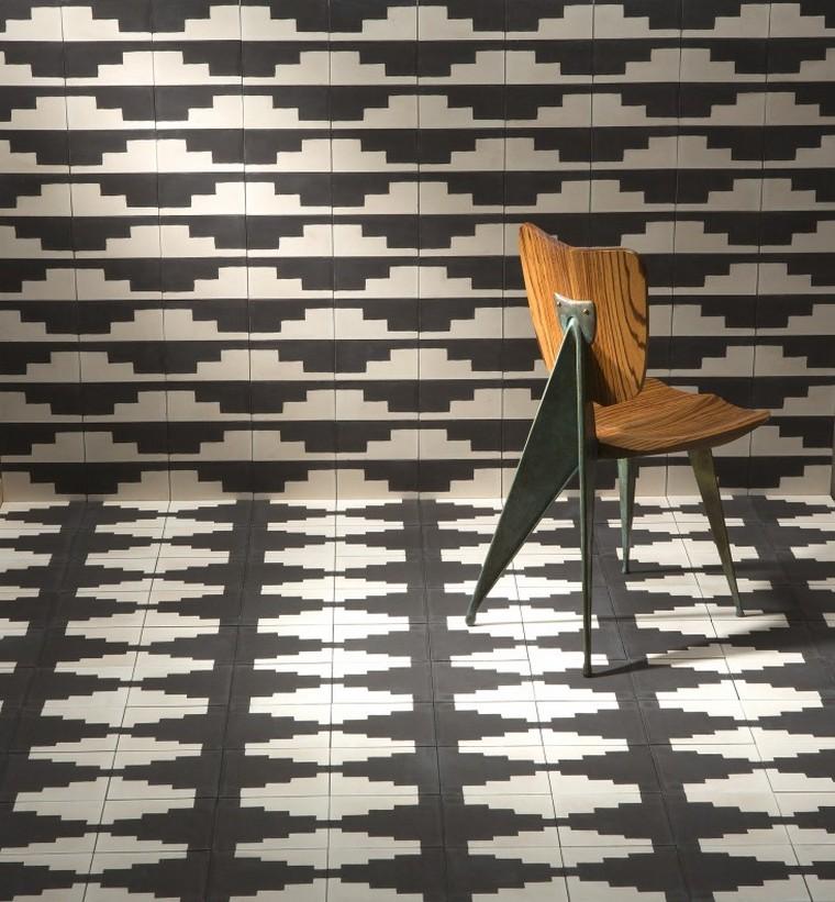 vinyl floor imitation cement tile living room white gray