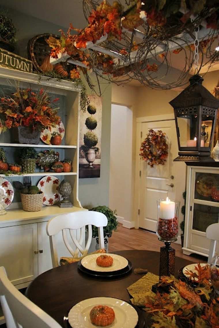 photos houses autumn kitchen decor