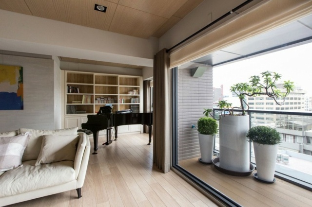 modern interior wood deco