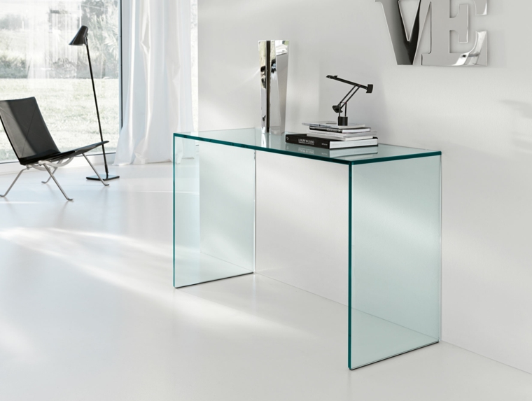 interior design modern offices console glass