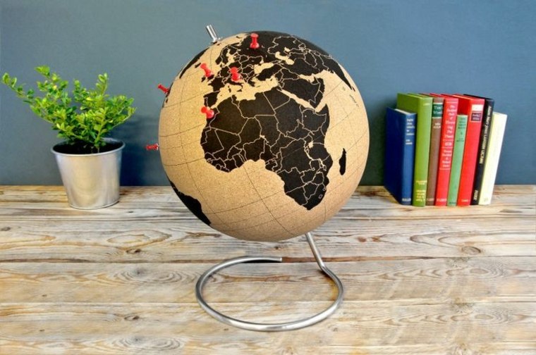 modern earth globe idea deco pincer flowerpot