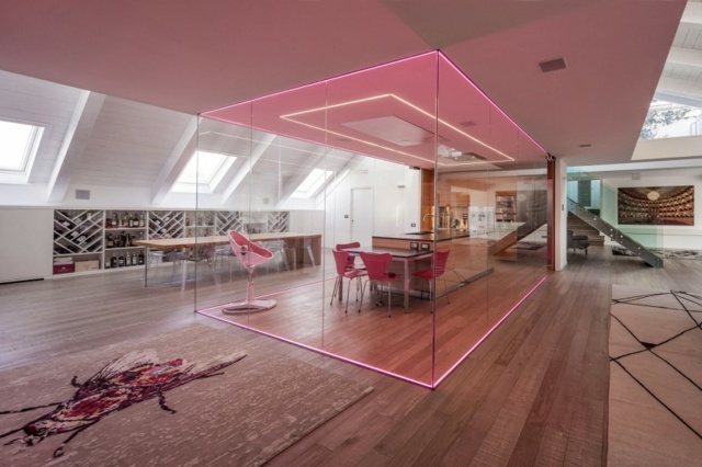 modern pink interior