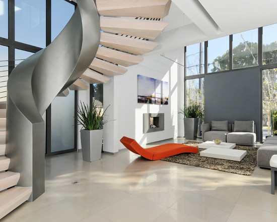 interior living room futuristic style