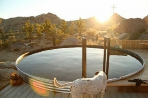 hot tub desert barrel tole circular sun