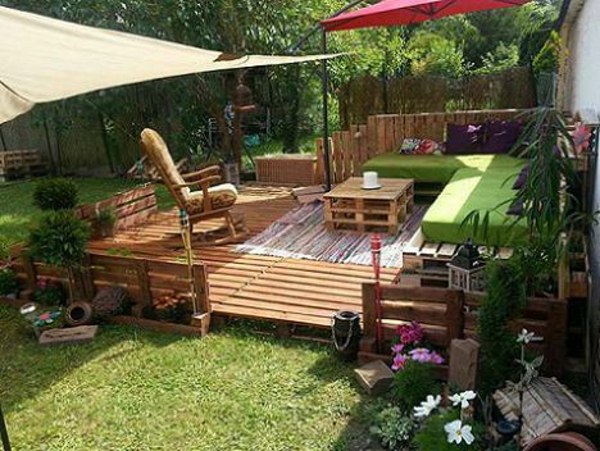 garden furnishings furniture idea table pallet wood armchair sofa cheap