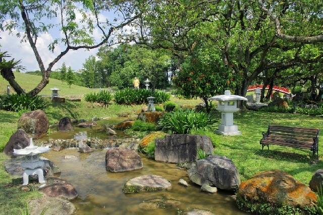 water garden typical japanese style