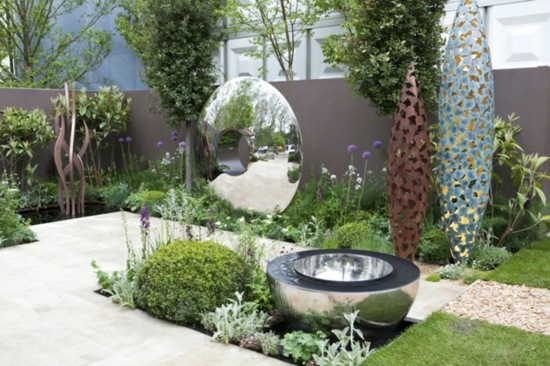 garden contemporary water basin