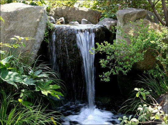 garden waterfall water