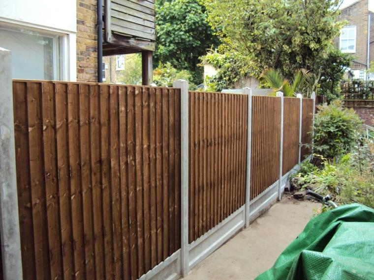 fencing wood fence idea garden landscaping