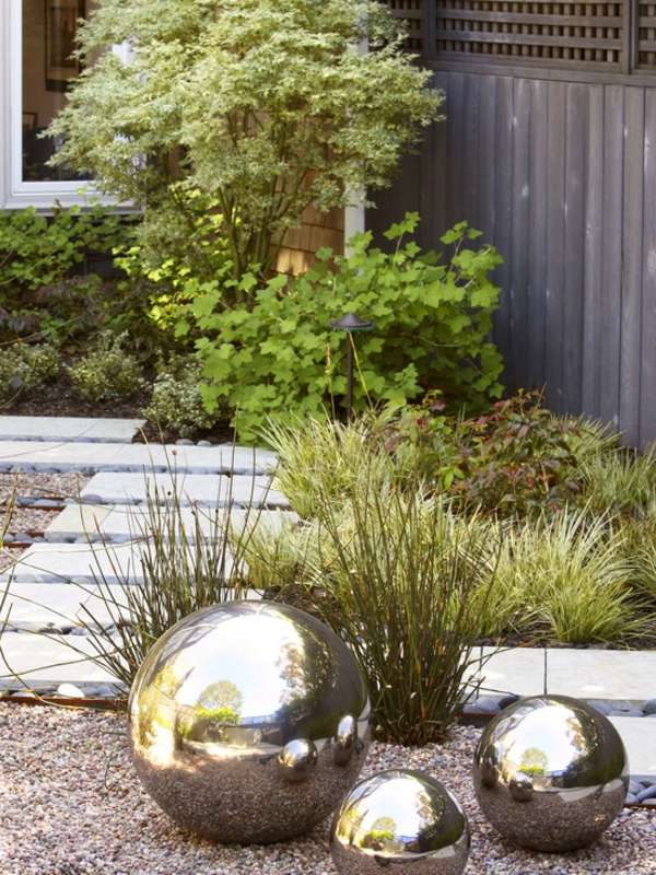 contemporary garden elements deco