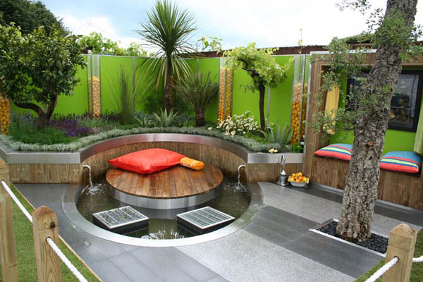 contemporary style garden