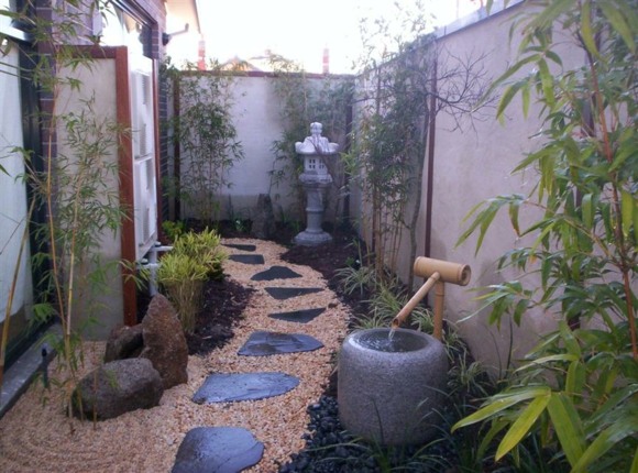minimalistisk deco garden design