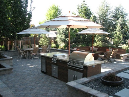 garden deco modern barbeque