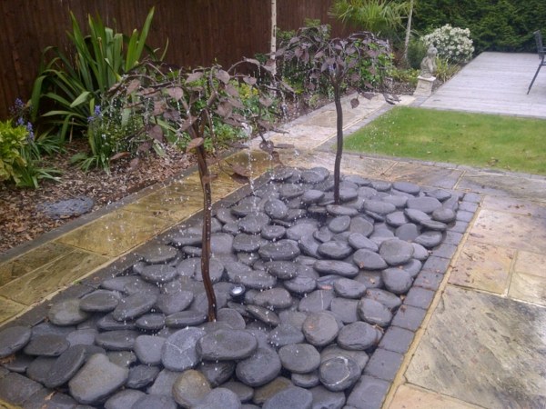 garden aquatic decor stones