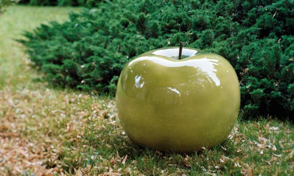 garden decoration apple green object design