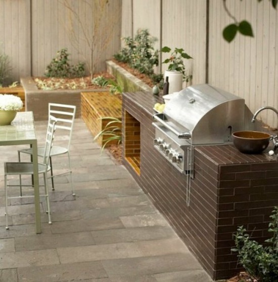 modern barbecue design garden