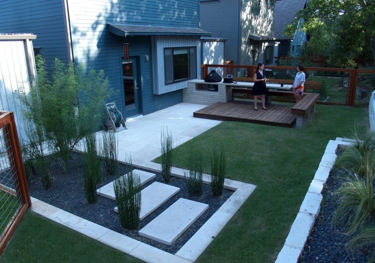 elegant minimalist garden deco