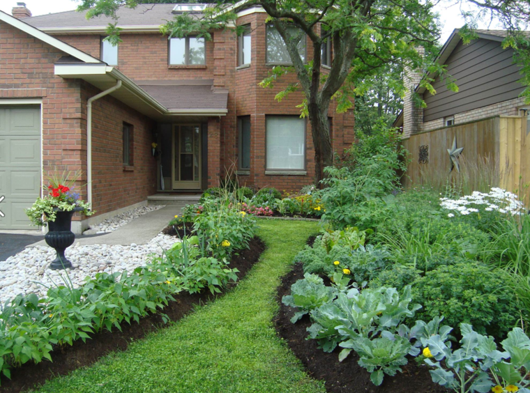 modern garden layout