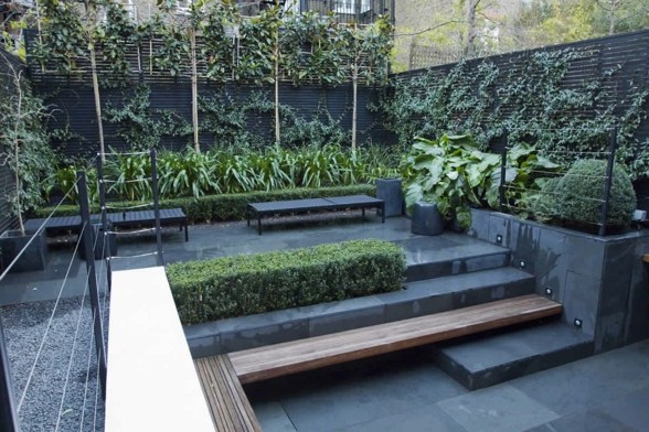 modern terrace design garden