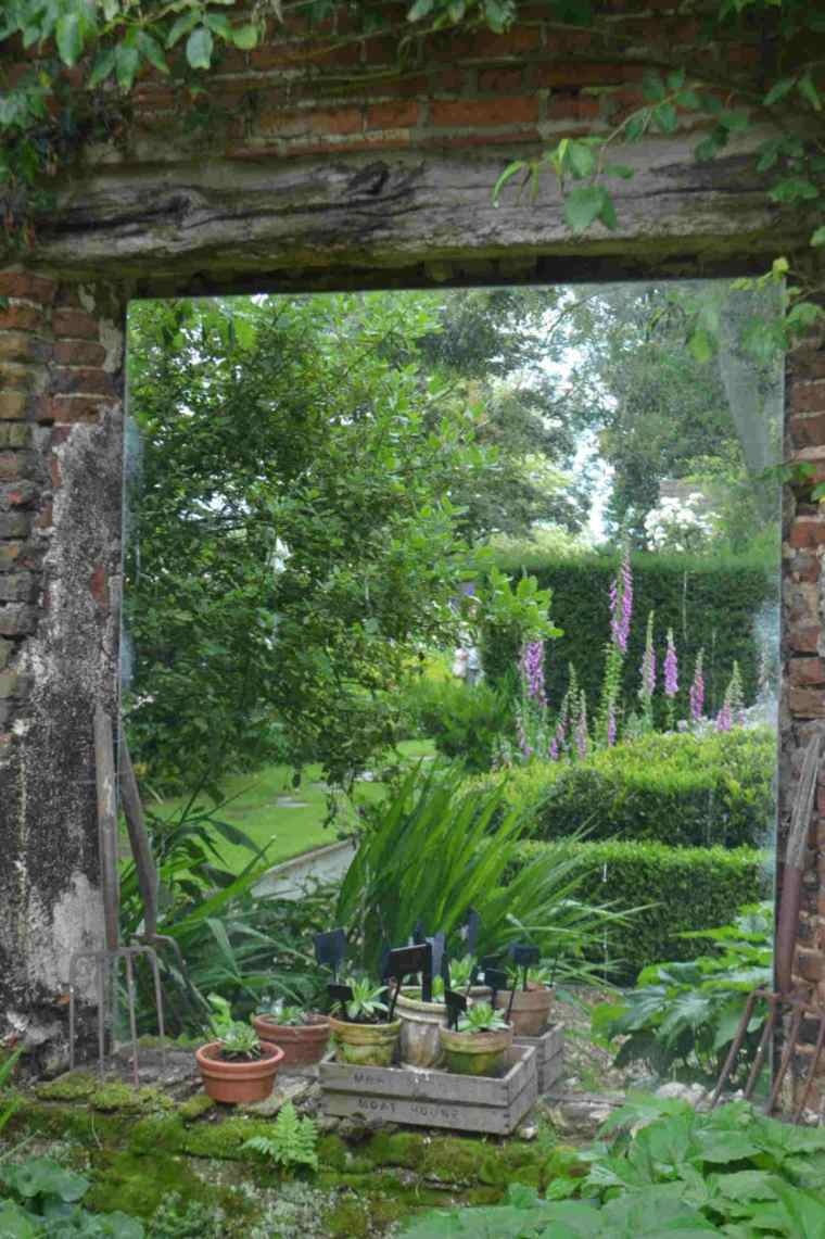 outdoor gardens plastic mirror