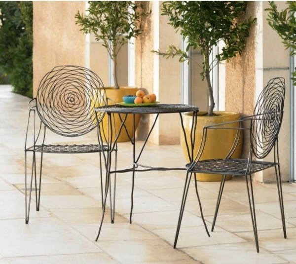 french garden furniture vintage contemporary metal