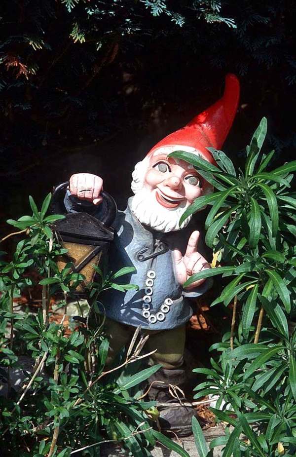 garden goblin gnome red cap german bearded little big weird