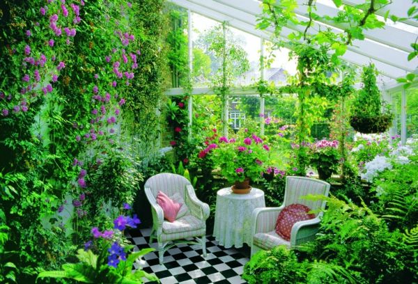 winter garden in veranda