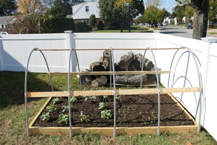 How to make garden winter wood arches