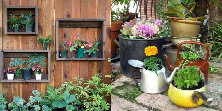 outdoor decoration pots flowers idea garden flowers