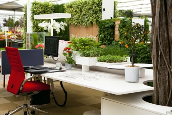 interior garden deco work space