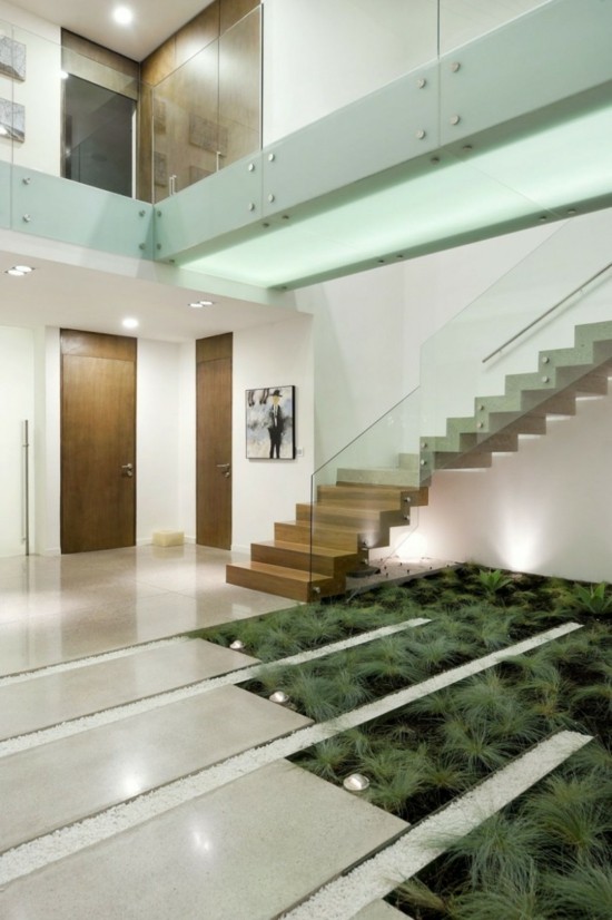 modern house interior garden