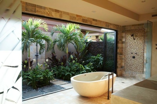 indoor garden bathroom