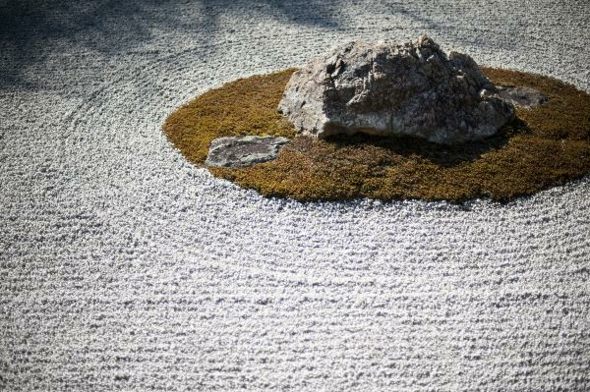 typical Japanese zen garden