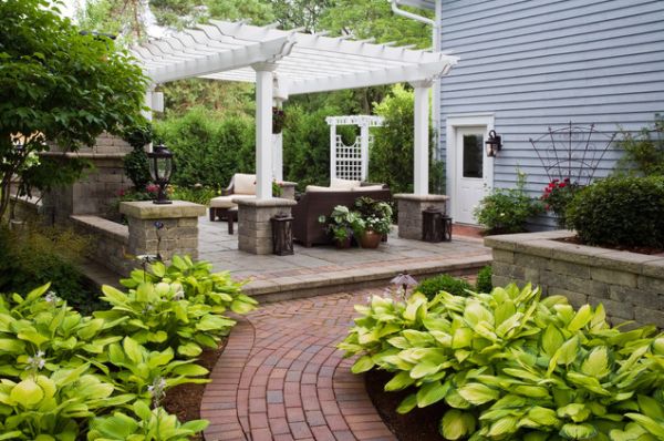 garden house driveway bricks pergola