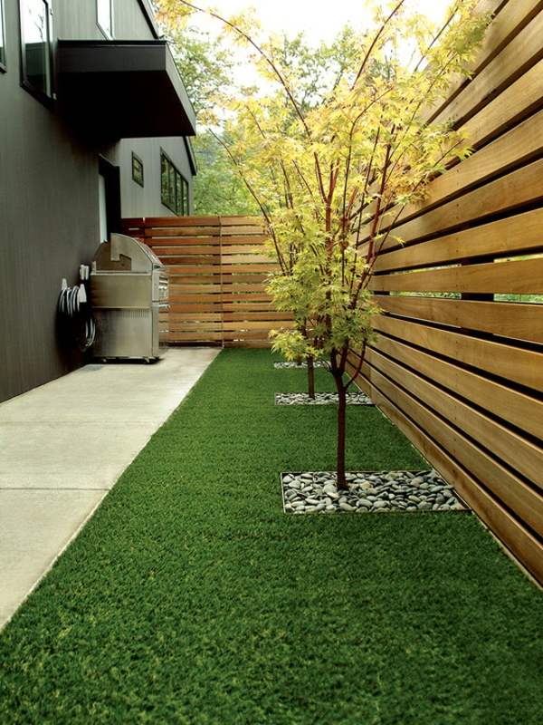 garden house grass partition wood