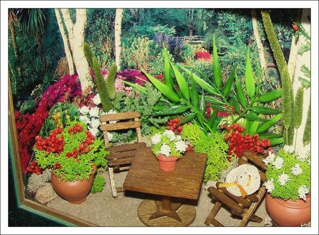 garden decoration wood pots