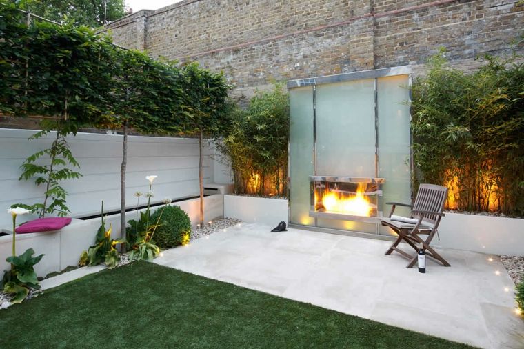 modern decor terrace design fireplaces