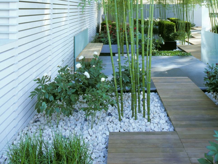 modern gardens gravel design terraces