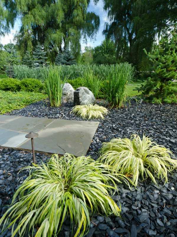 modern garden stone