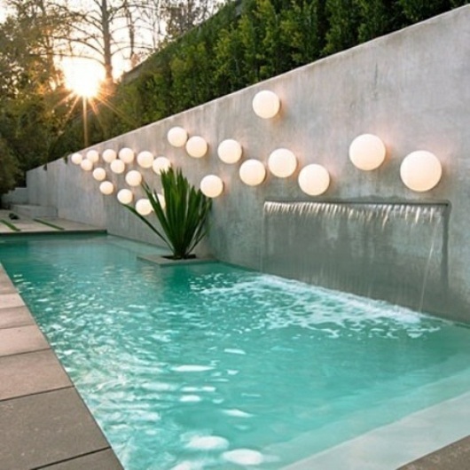 garden modern design pool