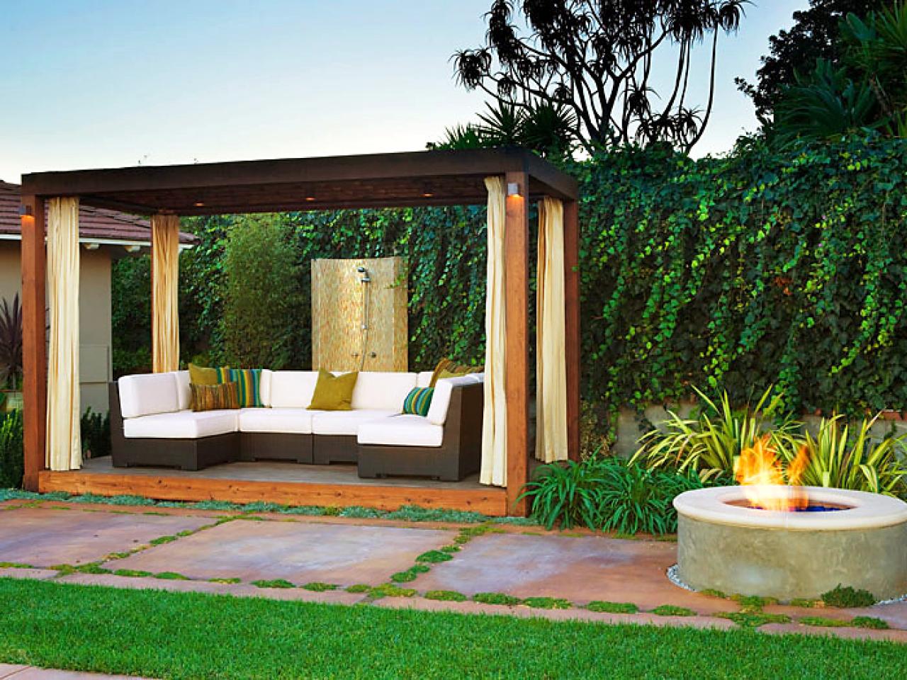 pretty garden furniture sofa white design layout idea outdoor space set