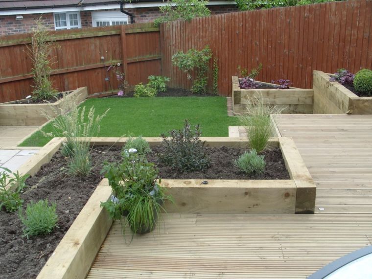 maintenance free garden wood terrace