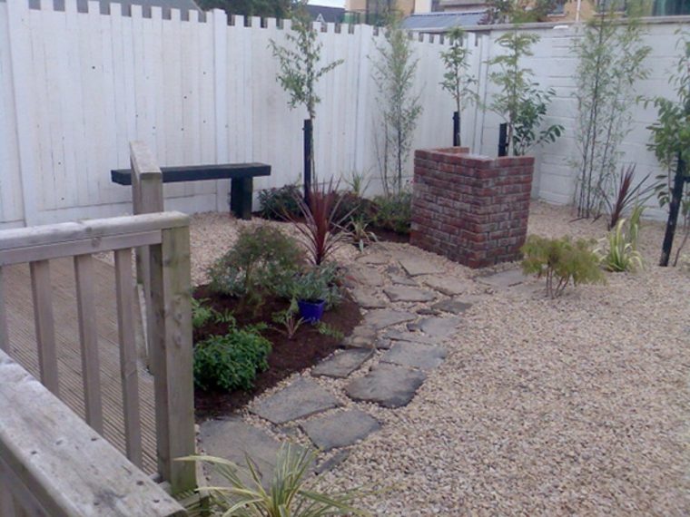 garden on gravel