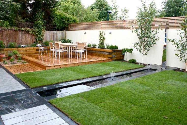 interesting terrace garden design