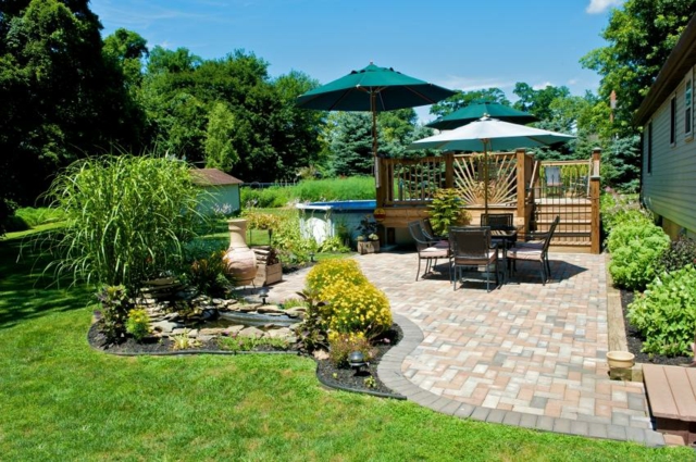 spacious terrace garden