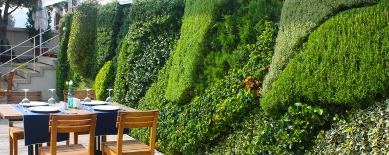 vertical garden photo outdoor terrace