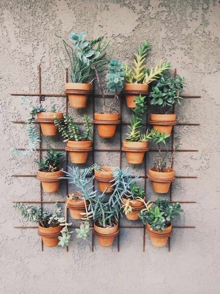 Vertical gardens idea landscap pots flowers diy wall